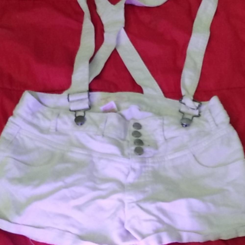 White short overalls
